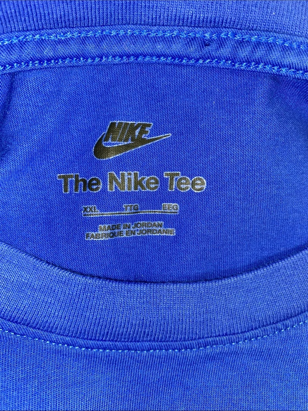 Nike • XXL • Blue • Short-Sleeve Logo Tee • 100% Cotton